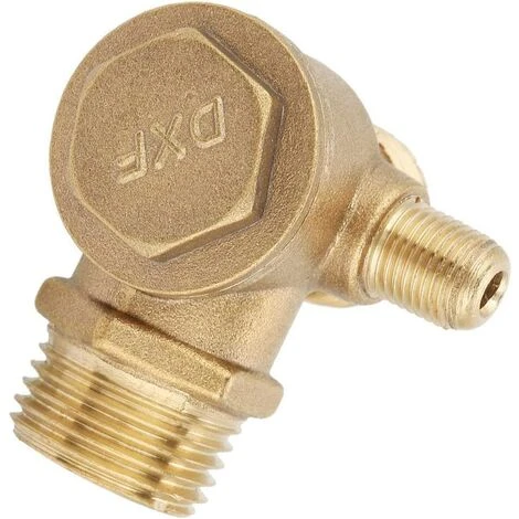 Fei Yu Clapet Anti-Retour De Compresseur D'Air à 90 Degrés Filetage Mâle En Laiton De Pression Normale Accessoires De Clapet 20 * 19 * 10mm 6 Fei Yu Clapet Anti-Retour De Compresseur D'Air à 90 Degrés Filetage Mâle En Laiton De Pression Normale Accessoires De Clapet 20 * 19 * 10mm – Image 4