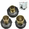 DENUOTOP 3Pcs Mamelon Raccord Rapide Pour Cuve 1000 L, Multitanks Raccord, Laiton Connecteur De Tuyau, Adaptateur De Réservoir IBC (20mm+25mm+32mm) -Promos Raccord d'arrosage Magasin 54158644 1