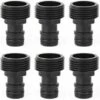 ILOVEMILAN 3/4 Pouce Mâle Adaptateur: Pour Raccorder Des Dispositifs D'arrosage Avec Filetage Interne Au Système, Filetage Extérieur De 26,5 Mm (G 3/4") 6 Pièces