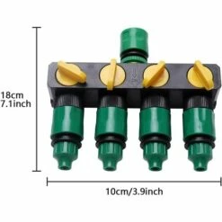 BENOBBY KIDS Répartiteur à 4 Voies, Distributeur 4 Voie,tuyau De Jardin, Séparateur De Tuyau Réglable Et Verrouillable, Multiraccord Pour Le Jardin Et La Vie à La Maison,un Paquet(noir + Vert) 9 BENOBBY KIDS Répartiteur à 4 Voies, Distributeur 4 Voie,tuyau De Jardin, Séparateur De Tuyau Réglable Et Verrouillable, Multiraccord Pour Le Jardin Et La Vie à La Maison,un Paquet(noir + Vert) -Promos Raccord d'arrosage Magasin 54471143 3
