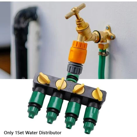 BENOBBY KIDS Répartiteur à 4 Voies, Distributeur 4 Voie,tuyau De Jardin, Séparateur De Tuyau Réglable Et Verrouillable, Multiraccord Pour Le Jardin Et La Vie à La Maison,un Paquet(noir + Vert) 7 BENOBBY KIDS Répartiteur à 4 Voies, Distributeur 4 Voie,tuyau De Jardin, Séparateur De Tuyau Réglable Et Verrouillable, Multiraccord Pour Le Jardin Et La Vie à La Maison,un Paquet(noir + Vert) – Image 5