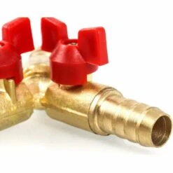 LTS FAFA Vanne à Boisseau Sphérique En Laiton, 10 Mm, 3 Voies, Valve à Boisseau Sphérique En Y, Raccord De Tuyau Cannelé, Adaptateur Pour Robinet, Eau, Gaz, Huile (lot De 1) -Promos Raccord d'arrosage Magasin 54994357 3
