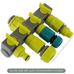 ASUPERMALL Répartiteurs De Tuyau D'Arrosage à 4 Voies Pour Robinet D'Arrosage, Vert Et Gris 10 ASUPERMALL Répartiteurs De Tuyau D'Arrosage à 4 Voies Pour Robinet D'Arrosage, Vert Et Gris -Promos Raccord d'arrosage Magasin 55282840 4