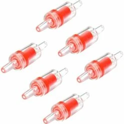6 PCS Aquarium Pompe à Air Clapets Anti-Retour Rouge En Plastique Transparent Unidirectionnel Anti-Retour Clapet Anti-Retour Pour Aquarium,Fontainebleau