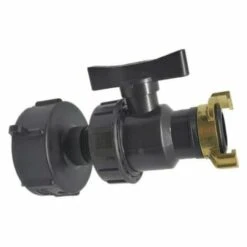 Fei Yu Adaptateur IBC, Raccords De Réservoir IBC S60X6 - Kit De Raccords Pour Tuyau Cannelé (S60 X 6 Bouchons + Valve + Geka)