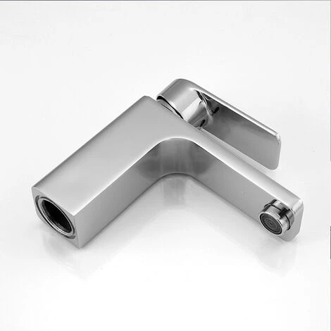 LUCKY-88 Tout En Fonte De Cuivre, Robinet D'eau Chaude Et Froide De Lavabo Monotrou (version Chromée De Haute Qualité Tout En Cuivre) 4 LUCKY-88 Tout En Fonte De Cuivre, Robinet D'eau Chaude Et Froide De Lavabo Monotrou (version Chromée De Haute Qualité Tout En Cuivre) – Image 2