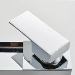 LUCKY-88 Robinet De Bassin De Comptoir De Salle De Bain Tout En Cuivre Cascade Créative Robinet De Galvanoplastie PVD à Double Contrôle Chaud Et Froid (sur Lavabo De Comptoir) -Promos Raccord d'arrosage Magasin 56329768 2