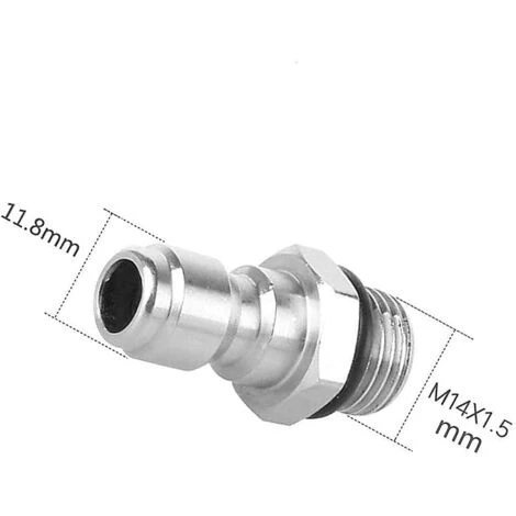 IRISFR Connecteur à Dégagement Rapide 1/4'', 14 Mm Mâle à 1/4 Pouce Rapide Dégagement Adaptateur Pulvérisateur De Savon Pour Laveuse à Pression, Lance En Mousse De Neige Coupleur En Acier Inoxydable,Lilaris 4 IRISFR Connecteur à Dégagement Rapide 1/4'', 14 Mm Mâle à 1/4 Pouce Rapide Dégagement Adaptateur Pulvérisateur De Savon Pour Laveuse à Pression, Lance En Mousse De Neige Coupleur En Acier Inoxydable,Lilaris – Image 2
