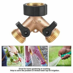 IRISFR Répartiteur à 2 Voies En Laiton 3/4" Pour Robinets Splitter Tuyau D'arrosage Robinets Et Valves En Forme De Y Avec Vannes Marche/arrêt Individuelles, Connexion De 2 Appareils,Lilaris 8 IRISFR Répartiteur à 2 Voies En Laiton 3/4" Pour Robinets Splitter Tuyau D'arrosage Robinets Et Valves En Forme De Y Avec Vannes Marche/arrêt Individuelles, Connexion De 2 Appareils,Lilaris -Promos Raccord d'arrosage Magasin 56532517 2