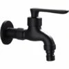 CHANCEY Robinet Exterieur Jardin Robinet Vintage Pour Eau Froide Avec Monocommande Interface (Sorties 1/2" - EntréE 1/2"), Convient Pour Le Jardin, Machine à Laver, Longueur 9 Cm,SEMAket,noir -Promos Raccord d'arrosage Magasin 56570405 1