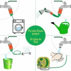 ROSIER 3/4'' Pouce Robinet D'eau En Laiton De Qualité Supérieure, Résistant à La Rouille Et Au Gel | Pour Jardin, Machine à Laver, Baril De Pluie,VEBTles -Promos Raccord d'arrosage Magasin 56626374 3