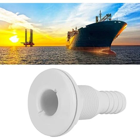 GUAZHUNIFR Raccord Traversant De Coque 3/4In En Plastique Marine Traversant Coque Raccords D'échappement Bouchon Vidange Bateau Sortie De Vidange D'Accessoire Marin Blanc.Gu.B/bon 5 GUAZHUNIFR Raccord Traversant De Coque 3/4In En Plastique Marine Traversant Coque Raccords D'échappement Bouchon Vidange Bateau Sortie De Vidange D'Accessoire Marin Blanc.Gu.B/bon – Image 3