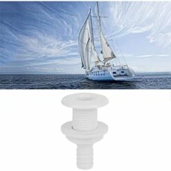 GUAZHUNIFR Raccord Traversant De Coque 3/4In En Plastique Marine Traversant Coque Raccords D'échappement Bouchon Vidange Bateau Sortie De Vidange D'Accessoire Marin Blanc.Gu.B/bon 10 GUAZHUNIFR Raccord Traversant De Coque 3/4In En Plastique Marine Traversant Coque Raccords D'échappement Bouchon Vidange Bateau Sortie De Vidange D'Accessoire Marin Blanc.Gu.B/bon -Promos Raccord d'arrosage Magasin 57213090 4