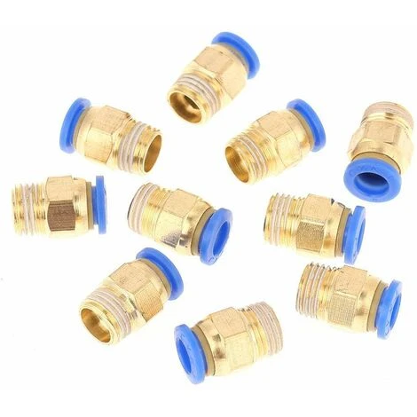 GUAZHUNIFR 10pcs Raccords Connecteurs De Coupleur Rapide Pneumatique Raccords D'air Adaptateur 8mm Diamètre Filetage 1 / 4BSP Ensemble Pour Tuyau.Gu.B/bon 7 GUAZHUNIFR 10pcs Raccords Connecteurs De Coupleur Rapide Pneumatique Raccords D'air Adaptateur 8mm Diamètre Filetage 1 / 4BSP Ensemble Pour Tuyau.Gu.B/bon – Image 5