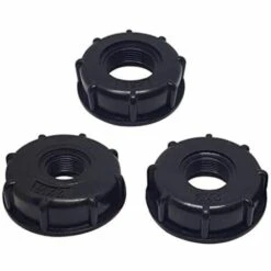 ROSIER 3PCS IBC Bouchon De Réservoir Plastique Adaptateurs En S60x6 Raccord Rapide Et Pour Réservoir D'eau 1/2 ' 3/4 ' 1 ' Connecteur Joints Filetés En Adaptateurs Pour Le Jardin De La Maison-Noir ——VEBTles