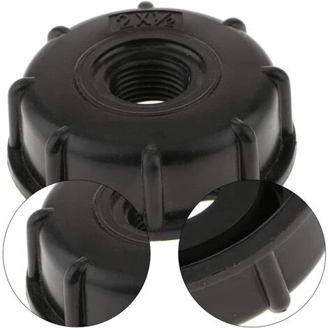 ROSIER 3PCS IBC Bouchon De Réservoir Plastique Adaptateurs En S60x6 Raccord Rapide Et Pour Réservoir D'eau 1/2 ' 3/4 ' 1 ' Connecteur Joints Filetés En Adaptateurs Pour Le Jardin De La Maison-Noir ——VEBTles 5 ROSIER 3PCS IBC Bouchon De Réservoir Plastique Adaptateurs En S60x6 Raccord Rapide Et Pour Réservoir D'eau 1/2 ' 3/4 ' 1 ' Connecteur Joints Filetés En Adaptateurs Pour Le Jardin De La Maison-Noir ——VEBTles – Image 3