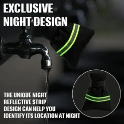 ROSIER Couvercle De Robinet Extérieur Réfléchissant Couvercle De Robinet Extérieur Noir Couvre-Robinet Extérieur De Jardin Avec Sangle D'Isolation Protecteur Isolé Veste Couvercle De Robinet (Black, 20.5*16cm) ——VEBTles -Promos Raccord d'arrosage Magasin 57764131 5