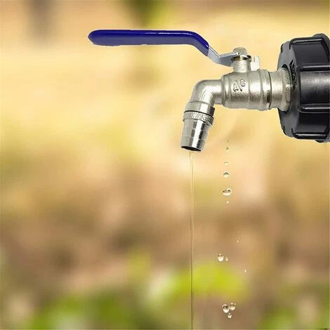 READCLY Robinet Cuve 1000L,Robinet Pour IBC Robinet Recuperateur Eau De Pluie Adaptateur De Cuve Robinet,Adaptateur De Réservoir De Vidange,Robinet En Laiton Fabriqué En PP Filetage Gros 60 Mm (Blue 3/4") 6 READCLY Robinet Cuve 1000L,Robinet Pour IBC Robinet Recuperateur Eau De Pluie Adaptateur De Cuve Robinet,Adaptateur De Réservoir De Vidange,Robinet En Laiton Fabriqué En PP Filetage Gros 60 Mm (Blue 3/4") – Image 4