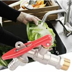 GRID COOL Filetage Extérieur En Alliage De Zinc Avec Serrure Robinet En Cuivre Accessoires De Robinet Antivol Robinet En Alliage De Zinc 3/4 -Promos Raccord d'arrosage Magasin 58348990 3