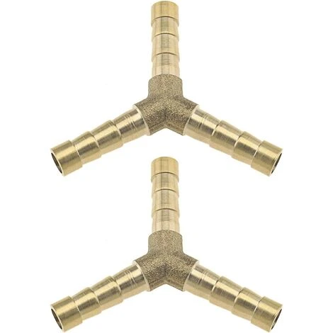 MACARON Barbe En Laiton Raccord De Tuyau Y-Type 3 Voies Joint De Tuyaux Connecteur Adaptateur 1/4 Pouces Compatible Pour Air Eau Mazout (5pcs 6mm)LO-Ron 3 MACARON Barbe En Laiton Raccord De Tuyau Y-Type 3 Voies Joint De Tuyaux Connecteur Adaptateur 1/4 Pouces Compatible Pour Air Eau Mazout (5pcs 6mm)LO-Ron