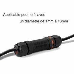 ALMI 5 Pcs Boîte De Derivation Étanche, Connecteur Électrique Éxterieur IP68, Connecteurs Boîtier Et Câble Électrique Extérieur Ø 1-13mm - Noir 9 ALMI 5 Pcs Boîte De Derivation Étanche, Connecteur Électrique Éxterieur IP68, Connecteurs Boîtier Et Câble Électrique Extérieur Ø 1-13mm - Noir -Promos Raccord d'arrosage Magasin 58506133 3