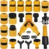 ALMI Lot De 20 Connecteur De Raccord Tuyau D'arrosage,Adaptateur Robinet Tuyau Arrosage,Séparateur De Tuyau En Y, Connecteur De Robinet Universel, Etc. 2 ALMI Lot De 20 Connecteur De Raccord Tuyau D'arrosage,Adaptateur Robinet Tuyau Arrosage,Séparateur De Tuyau En Y, Connecteur De Robinet Universel, Etc. -Promos Raccord d'arrosage Magasin 58506137 1