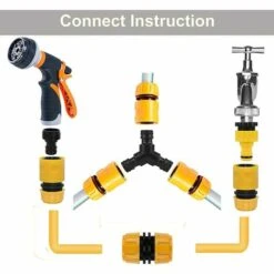 ALMI Lot De 20 Connecteur De Raccord Tuyau D'arrosage,Adaptateur Robinet Tuyau Arrosage,Séparateur De Tuyau En Y, Connecteur De Robinet Universel, Etc. 9 ALMI Lot De 20 Connecteur De Raccord Tuyau D'arrosage,Adaptateur Robinet Tuyau Arrosage,Séparateur De Tuyau En Y, Connecteur De Robinet Universel, Etc. -Promos Raccord d'arrosage Magasin 58506137 3