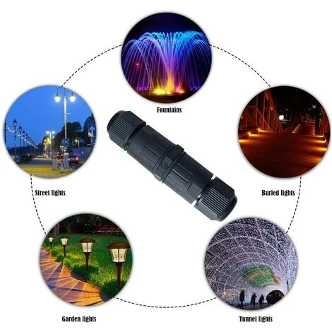 ALMI 4Pcs Premium Boîtes De Jonction, 3 Broches Connecteur De Câble, Connecteur Étanche IP68, Connecteurs Boîtier Électrique Extérieur 5~9mm (Vis Type) 7 ALMI 4Pcs Premium Boîtes De Jonction, 3 Broches Connecteur De Câble, Connecteur Étanche IP68, Connecteurs Boîtier Électrique Extérieur 5~9mm (Vis Type) – Image 5