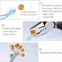 ALMI 300pcs Connecteur Etanche,Connecteurs De CâBle Remplis Des RéSines Colliers De Connexion Pour Jardin & ExtéRieur La Tondeuse à Gazon Robotique 9 ALMI 300pcs Connecteur Etanche,Connecteurs De CâBle Remplis Des RéSines Colliers De Connexion Pour Jardin & ExtéRieur La Tondeuse à Gazon Robotique -Promos Raccord d'arrosage Magasin 58507819 3