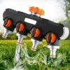 AOUGO Distributeur D'arrosage à 4 Voies, Distributeur D'arrosage De Tuyau, Débit D'eau Réglable Et Verrouillable, Distributeur Pour L'irrigation De Jardin (filetage Européen 3/4) 1 AOUGO Distributeur D'arrosage à 4 Voies, Distributeur D'arrosage De Tuyau, Débit D'eau Réglable Et Verrouillable, Distributeur Pour L'irrigation De Jardin (filetage Européen 3/4) -Promos Raccord d'arrosage Magasin 58573666 1