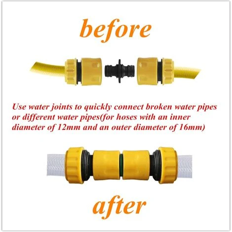 HIASDFLS Raccord D'Arrosage Connecteur De Robinet Plastique, Connecteurs Rapides Pour Tuyau D'Arrosage Jardin Tuyau Double Connecteur1/2 Et 3/4" Hose Quick Connector - 20 Pcs 6 HIASDFLS Raccord D'Arrosage Connecteur De Robinet Plastique, Connecteurs Rapides Pour Tuyau D'Arrosage Jardin Tuyau Double Connecteur1/2 Et 3/4" Hose Quick Connector - 20 Pcs – Image 4