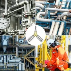 ALMI Raccord Rapide Pneumatique Connecteur Raccord 3 Voies Air Comprimé Raccord Rapide Pneumatique 1/4" Y Pièce Raccord Rapide Compresseur Pneumatique Pour Tuyau D'air De Compresseur, 13 * 12cm -Promos Raccord d'arrosage Magasin 58760862 5