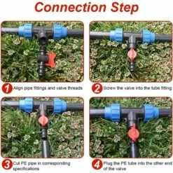 TINOR 12 PCS Robinet De Jardin Pour Tuyau, Tuyau Vanne D'irrigation 16 * 16mm Robinet D'arrêt Raccord En Plastique Pour Le Contrôle Extérieur De La Vanne D'eau De Jardin (Noir + Rouge) 10 TINOR 12 PCS Robinet De Jardin Pour Tuyau, Tuyau Vanne D'irrigation 16 * 16mm Robinet D'arrêt Raccord En Plastique Pour Le Contrôle Extérieur De La Vanne D'eau De Jardin (Noir + Rouge) -Promos Raccord d'arrosage Magasin 59146153 4