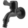 LTS FAFA Robinet Mural Noir En Acier Inoxydable 304, Robinet De Jardin Salle De Bain Extérieur 1 LTS FAFA Robinet Mural Noir En Acier Inoxydable 304, Robinet De Jardin Salle De Bain Extérieur -Promos Raccord d'arrosage Magasin 59153984 1