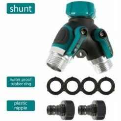 LTS FAFA Inverseur De Tuyau à 2 Voies, Inverseur De Tuyau D'arrosage De 3/4 Po Inverseur à 2 Voies Avec 2 Connecteurs Et 4 Joints En Caoutchouc -Promos Raccord d'arrosage Magasin 59304591 5