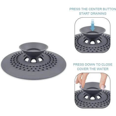 ZOLGINAH Lot De 5 Bouchons De Vidange De Douche En Silicone Pour Baignoire, Évier, Baignoire, Lavande, Cuisine, Salle De Bain (5 Couleurs) 5 ZOLGINAH Lot De 5 Bouchons De Vidange De Douche En Silicone Pour Baignoire, Évier, Baignoire, Lavande, Cuisine, Salle De Bain (5 Couleurs) – Image 3