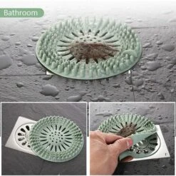 ZOLGINAH 5 Bouchons Anti-Cheveux En Silicone Durable, Filtre évier Cuisine, Filtre à évier, Grille Pour Evier Cuisine, Faciles à Nettoyer Et à Installer, Convient Pour La Cuisine Et La Salle De Bain -Promos Raccord d'arrosage Magasin 59346518 5