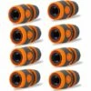 TRIOMPHE 8 Pièces Hose Connector, Raccords D'arrosage Rapides Ensemble Pour Tuyau D'arrosage 1/2" Tuyau Rapides Raccord Raccord Rapide D'extrémité Raccords Pour Le Début Du Tuyau，T-Audace -Promos Raccord d'arrosage Magasin 59449732 1