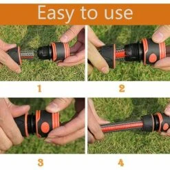 TRIOMPHE 8 Pièces Hose Connector, Raccords D'arrosage Rapides Ensemble Pour Tuyau D'arrosage 1/2" Tuyau Rapides Raccord Raccord Rapide D'extrémité Raccords Pour Le Début Du Tuyau，T-Audace -Promos Raccord d'arrosage Magasin 59449732 4