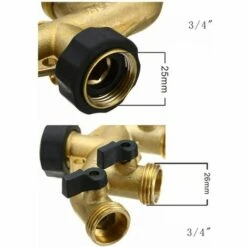 ILOVEMILAN Distributeur D'eau à 4 Voies En Laiton. Robinet Séparateur De Tuyau D'arrosage 9 ILOVEMILAN Distributeur D'eau à 4 Voies En Laiton. Robinet Séparateur De Tuyau D'arrosage -Promos Raccord d'arrosage Magasin 59684997 3