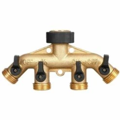 ILOVEMILAN Distributeur D'eau à 4 Voies En Laiton. Robinet Séparateur De Tuyau D'arrosage 11 ILOVEMILAN Distributeur D'eau à 4 Voies En Laiton. Robinet Séparateur De Tuyau D'arrosage -Promos Raccord d'arrosage Magasin 59684997 5
