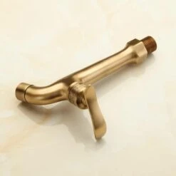 FLYME Antique Robinet En Laiton Poignée Lessive Salle De Bains Montage Mural Lave-Linge Robinet Extérieur Jardin Tuyau Simple Robinet Froid -Promos Raccord d'arrosage Magasin 59713243 5