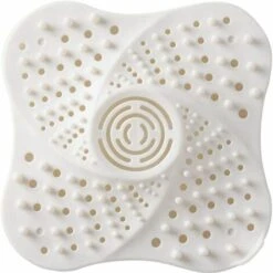 LangRay Bonde De Douche Anti-Blocage Pour Salle De Bain Avec Ventouse (Blanc)