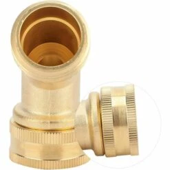 Cisea Connecteur De Tuyau D'Arrosage 3/4 '', Adaptateur De Connecteur De Tuyau De Robinet à Tournant Sphérique Coudé En Laiton Massif à 45 Degrés Adaptateur De Tuyau à Col De Cygne Robuste 10 Cisea Connecteur De Tuyau D'Arrosage 3/4 '', Adaptateur De Connecteur De Tuyau De Robinet à Tournant Sphérique Coudé En Laiton Massif à 45 Degrés Adaptateur De Tuyau à Col De Cygne Robuste -Promos Raccord d'arrosage Magasin 60003185 4