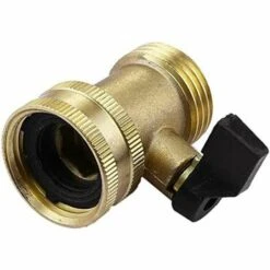 Cisea 2 Pack Soupape D'arrêt En Laiton Pour Tuyau D'arrosage, 3/4 ''Adaptateur De Tuyau D'arrêt Pour Robinet à Tournant Sphérique à Filetage -Promos Raccord d'arrosage Magasin 60003189 4