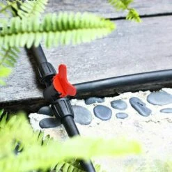 Cisea 20 Pièces Vanne Commutateur D'Irrigation Goutte Tube D'Irrigation PE 16 Mm Raccords Verrouillage Barbelés Vannes Connecteurs Tuyau Vanne Barbelée Jardin - Arrêter/Activer Le Débit D'eau -Promos Raccord d'arrosage Magasin 60003192 4