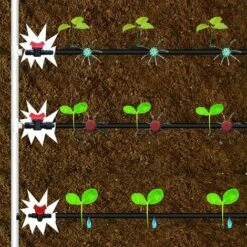 Cisea 10 Pièces Robinet De Jardin Pour Tuyau, Tuyau Vanne D'irrigation, Robinet D'arrêt Raccord En Plastique, Plastique Robinet De Jardin, Pour Le Contrôle De La Vanne D'eau De Jardin Extérieur -Promos Raccord d'arrosage Magasin 60003194 3