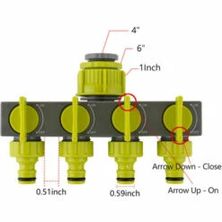 LUCKY-88 Diviseur D'eau De Jardin, Un Inverseur De Valve Sur Quatre -Promos Raccord d'arrosage Magasin 60062179 2