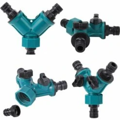 AOUGO Séparateur De Tuyau 2 Voies Arrosage Répartiteur De Robinet D'Eau Connecteur Rapide Adaptateur De Tuyau D'Arrosage Pour Robinet Jardin 3/4" Connecteur De Tuyau En Y 2 Voies Avec Vanne D'Arrêt 2 PCS 9 AOUGO Séparateur De Tuyau 2 Voies Arrosage Répartiteur De Robinet D'Eau Connecteur Rapide Adaptateur De Tuyau D'Arrosage Pour Robinet Jardin 3/4" Connecteur De Tuyau En Y 2 Voies Avec Vanne D'Arrêt 2 PCS -Promos Raccord d'arrosage Magasin 60281903 3