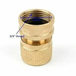 AOUGO Filetage Mâle 3/4" Filetage Femelle En Laiton Connecteurs Rapides Accessoires D'irrigation De Jardin Raccords De Tuyauterie De Lavage De Voiture 9 AOUGO Filetage Mâle 3/4" Filetage Femelle En Laiton Connecteurs Rapides Accessoires D'irrigation De Jardin Raccords De Tuyauterie De Lavage De Voiture -Promos Raccord d'arrosage Magasin 60282250 3